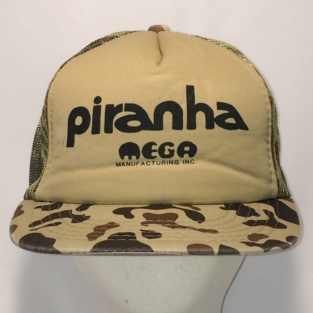 Piranha Mesh Hunting Camo Trucker Hat T6 JN8059
